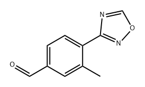 Benzaldehyde, 3-methyl-4-(1,2,4-oxadiazol-3-yl)- Struktur