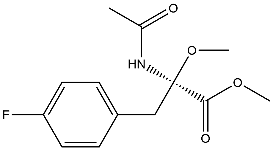 Phenylalanine, N-acetyl-4-fluoro-α-methoxy-, methyl ester