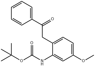 Carbamic acid, N-[5-methoxy-2-(2-oxo-2-phenylethyl)phenyl]-, 1,1-dimethylethyl ester