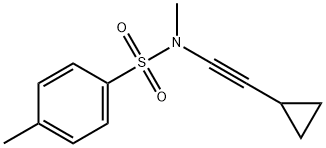 Benzenesulfonamide, N-(2-cyclopropylethynyl)-N,4-dimethyl- Structure