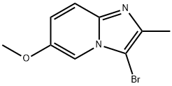 3-bromo-6-methoxy-2-methylimidazo[1,2-a]pyridine Structure