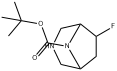 3,8-Diazabicyclo[3.2.1]octane-8-carboxylic acid, 6-fluoro-, 1,1-dimethylethyl ester,1263177-83-8,结构式