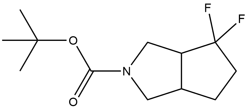 tert-butyl 4,4-difluoro-octahydrocyclopenta[c]pyrrole-2-carboxylate Structure