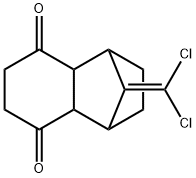 11-(dichloromethylidene)tricyclo[6.2.1.0^{2,7}]undecane-3,6-dione 结构式