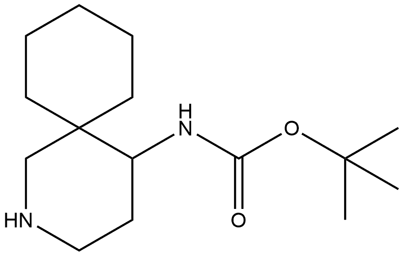 1,1-Dimethylethyl N-2-azaspiro[5.5]undec-5-ylcarbamate Structure