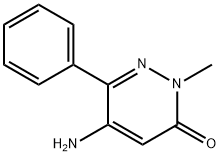 3(2H)-Pyridazinone, 5-amino-2-methyl-6-phenyl-,126336-94-5,结构式