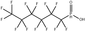 Phosphinic acid, P-(1,1,2,2,3,3,4,4,5,5,6,6,6-tridecafluorohexyl)- Struktur