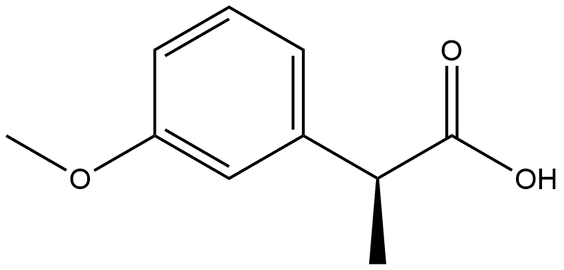 Benzeneacetic acid, 3-methoxy-α-methyl-, (αS)- Structure