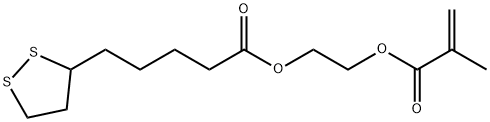 1,2-Dithiolane-3-pentanoic acid, 2-[(2-methyl-1-oxo-2-propen-1-yl)oxy]ethyl ester Struktur