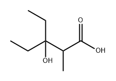 3-乙基-3-羟基-2-甲基戊酸 结构式
