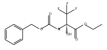 Alanine, 3,3,3-trifluoro-2-hydroxy-N-[(phenylmethoxy)carbonyl]-, ethyl ester Struktur