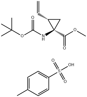 Cyclopropanecarboxylic acid, 1-[[(1,1-dimethylethoxy)carbonyl]amino]-2-ethenyl-, (1R,2S)-, methyl ester, 4-methylbenzenesulfonate (1:1)