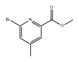 6-溴-4-甲基吡啶甲酸甲酯, 1266119-07-6, 结构式