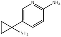 5-(1-氨基环丙基)吡啶-2-胺, 1266129-74-1, 结构式