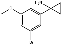 1-(3-Bromo-5-methoxyphenyl)cyclopropanamine Struktur