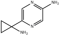 5-(1-氨基环丙基)吡嗪-2-胺 结构式