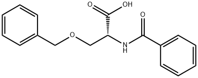 D-Serine, N-benzoyl-O-(phenylmethyl)- Struktur