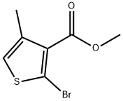 3-Thiophenecarboxylic acid, 2-bromo-4-methyl-, methyl ester Structure