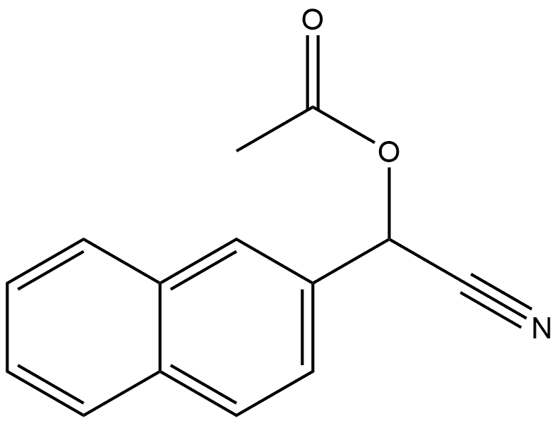 2-Naphthaleneacetonitrile, α-(acetyloxy)- Structure