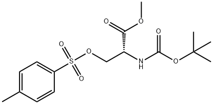 D-Serine, N-[(1,1-dimethylethoxy)carbonyl]-, methyl ester, 4-methylbenzenesulfonate (ester) (9CI) Struktur