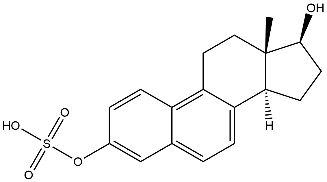 Estra-1,3,5,7,9-pentaene-3,17-diol, 3-(hydrogen sulfate), (17β)-, 126647-90-3, 结构式