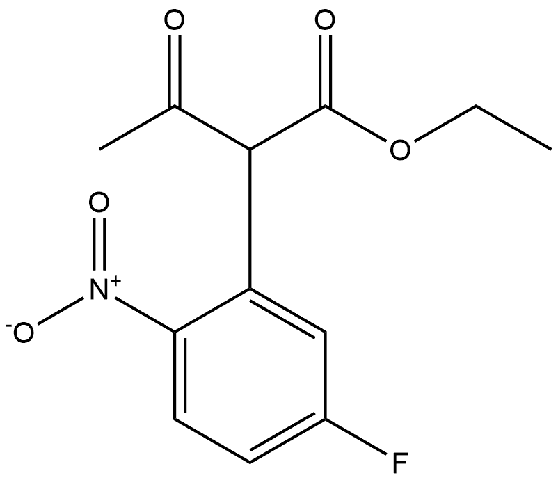 Benzeneacetic acid, α-acetyl-5-fluoro-2-nitro-, ethyl ester