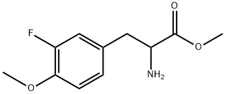 methyl 2-amino-3-(3-fluoro-4-methoxyphenyl)propanoate 结构式