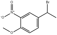 4-(1-溴乙基)-1-甲氧基-2-硝基苯,1266750-63-3,结构式