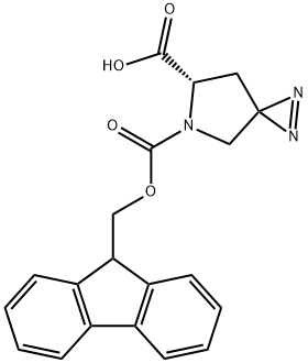 N-Fmoc-L-proline-4-spiro-3-(3H-diazirine) 结构式