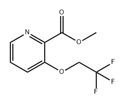 2-Pyridinecarboxylic acid, 3-(2,2,2-trifluoroethoxy)-, methyl ester Struktur