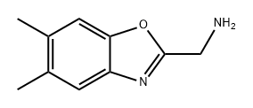 2-Benzoxazolemethanamine, 5,6-dimethyl- Structure