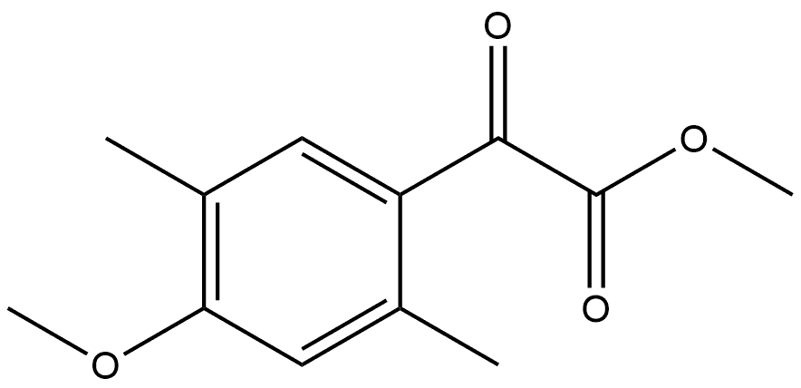 Methyl 4-methoxy-2,5-dimethyl-α-oxobenzeneacetate Structure