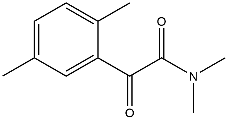 N,N,2,5-Tetramethyl-α-oxobenzeneacetamide Structure