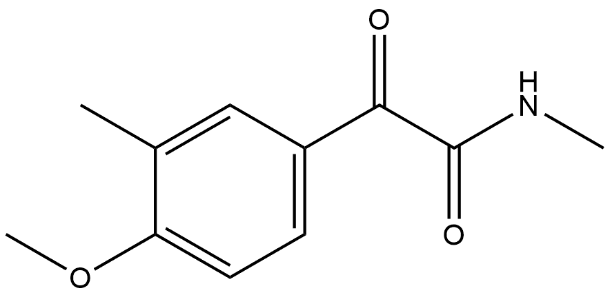 4-Methoxy-N,3-dimethyl-α-oxobenzeneacetamide Structure