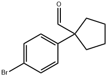 Cyclopentanecarboxaldehyde, 1-(4-bromophenyl)- Struktur