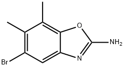 2-氨基-5-溴-6,7-二甲基苯并噁唑 结构式