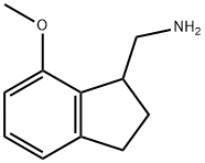 1-(7-methoxy-2,3-dihydro-1H-inden-1-yl)methanamine hydrochloride 化学構造式