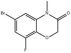 6-Bromo-8-fluoro-4-methyl-2H-benzo[b][1,4]oxazin-3(4H)-one,1267307-52-7,结构式