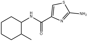 4-Thiazolecarboxamide, 2-amino-N-(2-methylcyclohexyl)- 结构式