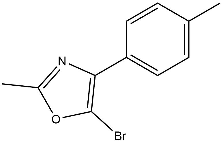 5-bromo-2-methyl-4-(p-tolyl)oxazole Structure