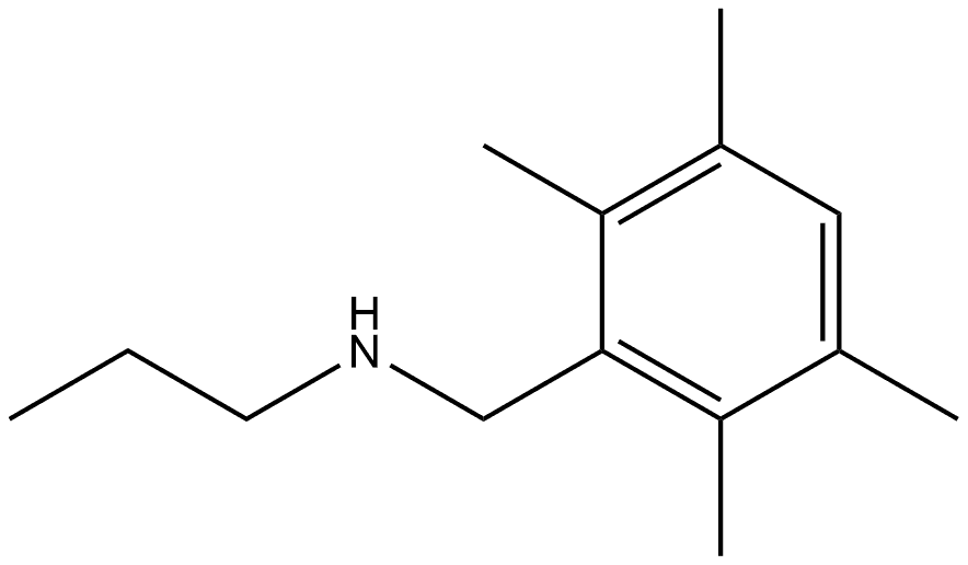 2,3,5,6-Tetramethyl-N-propylbenzenemethanamine Structure