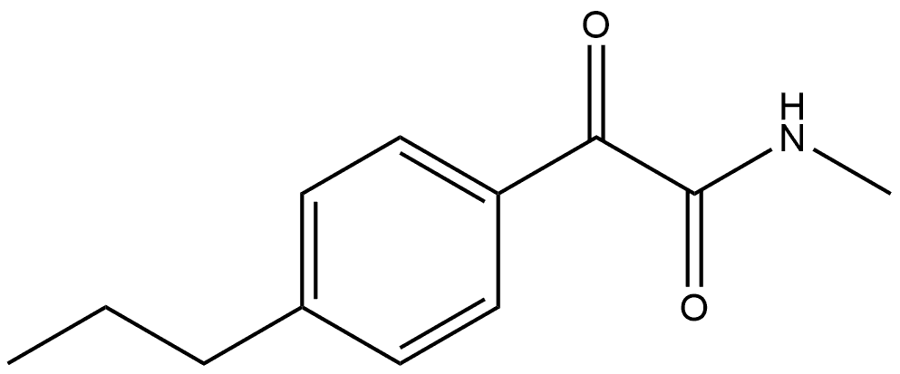 N-Methyl-α-oxo-4-propylbenzeneacetamide Structure