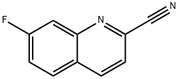 2-Quinolinecarbonitrile, 7-fluoro- Structure