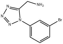 1H-Tetrazole-5-methanamine, 1-(3-bromophenyl)- Structure