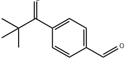 Benzaldehyde, 4-(2,2-dimethyl-1-oxopropyl)- Struktur