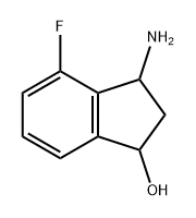 1H-Inden-1-ol, 3-amino-4-fluoro-2,3-dihydro- Struktur