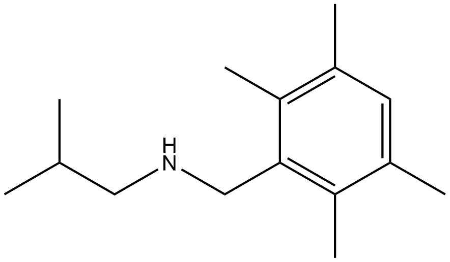 2,3,5,6-Tetramethyl-N-(2-methylpropyl)benzenemethanamine Structure