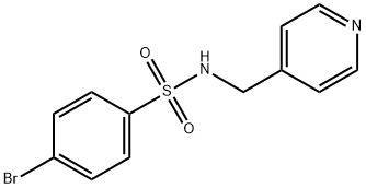 Benzenesulfonamide, 4-bromo-N-(4-pyridinylmethyl)- 结构式