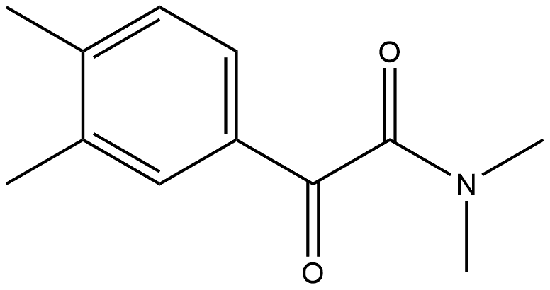 N,N,3,4-Tetramethyl-α-oxobenzeneacetamide Struktur