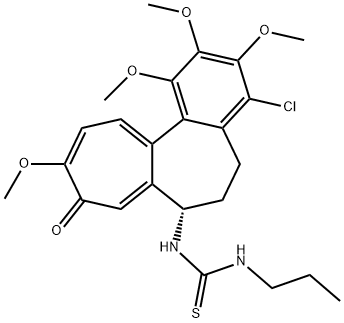 4-chloro-N-(n-propylthiocarbamoyl)deacetyl colchicine 化学構造式